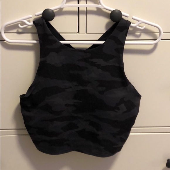 Athleta Tops - Athleta Black Camo Tank Top